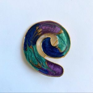 Vintage Multicolor Brooch